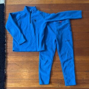 Spyder Vibrant Blue Fleece Outfit